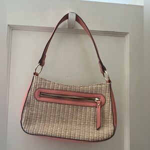 Nanette Lepore tan and pink purse